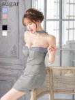 画像5: XSサイズあり【ROBE de FLEURS Glossy/ローブ・ド・フルール グロッシー】2way/ チョーカー風/ バストジップ/ タイト/ ミニドレス/ キャバドレス[OF2] (5)