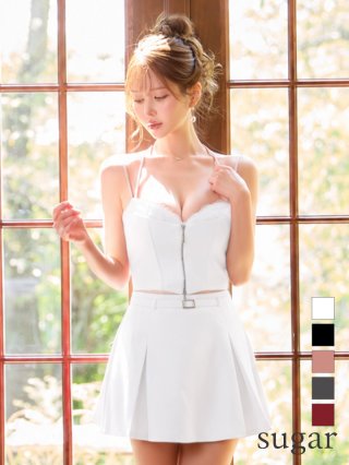 ROBE de FLEURS Glossy】ジップドレス - sugar