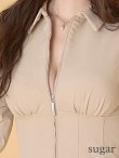 ベージュ　モデル：ゆめ　身長：160cm　着用サイズ：Sサイズ