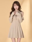 ベージュ　モデル：ゆめ　身長：160cm　着用サイズ：Sサイズ