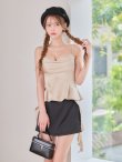 ベージュxブラック　モデル：るりぴ　身長：165cm　着用サイズ：Sサイズ