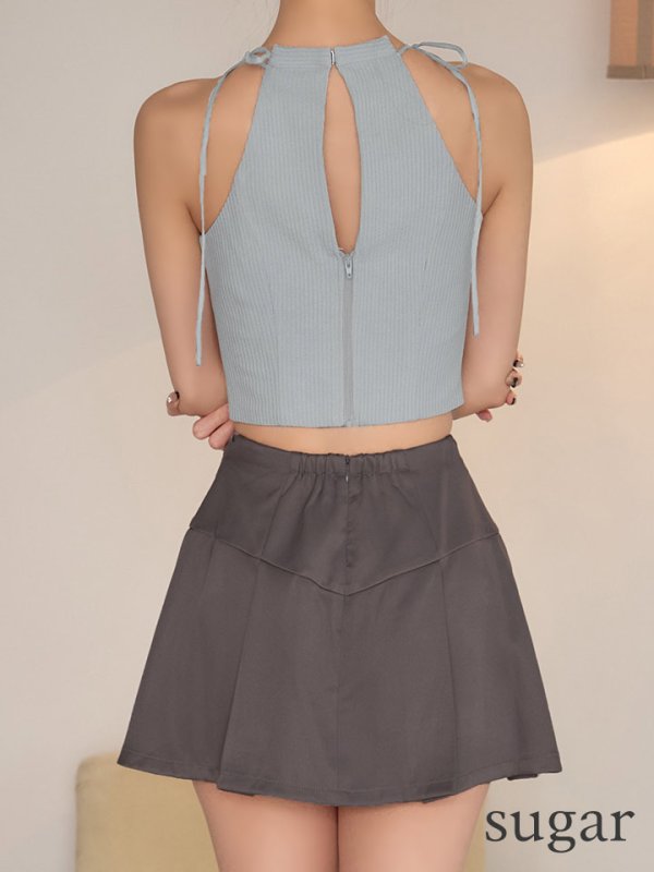 ブルーxグレー　モデル：るりぴ　身長：165cm　着用サイズ：Sサイズ