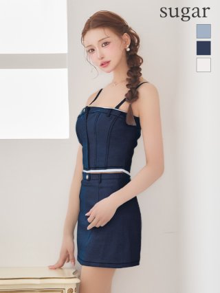 ROBE de FLEURS Glossy】ジップドレス - sugar