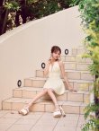 アイボリー　 モデル：かるあ　身長：156cm　着用サイズ：Sサイズ
