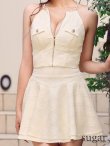 アイボリー　 モデル：かるあ　身長：156cm　着用サイズ：Sサイズ
