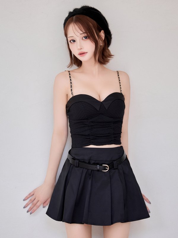 ブラック モデル：れみれみ　身長：163cm　着用サイズ：Sサイズ