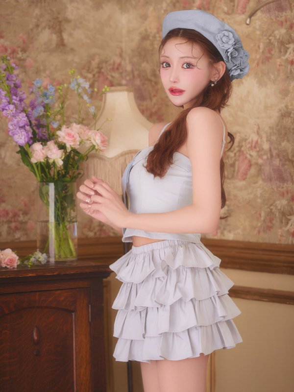 グレー　モデル：明日花キララ　身長：160cm　着用サイズ：Sサイズ