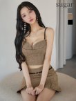 ライトブラウン　モデル：まおちゃる　身長：158cm　着用サイズ：Sサイズ