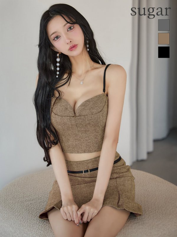 ライトブラウン　モデル：まおちゃる　身長：158cm　着用サイズ：Sサイズ