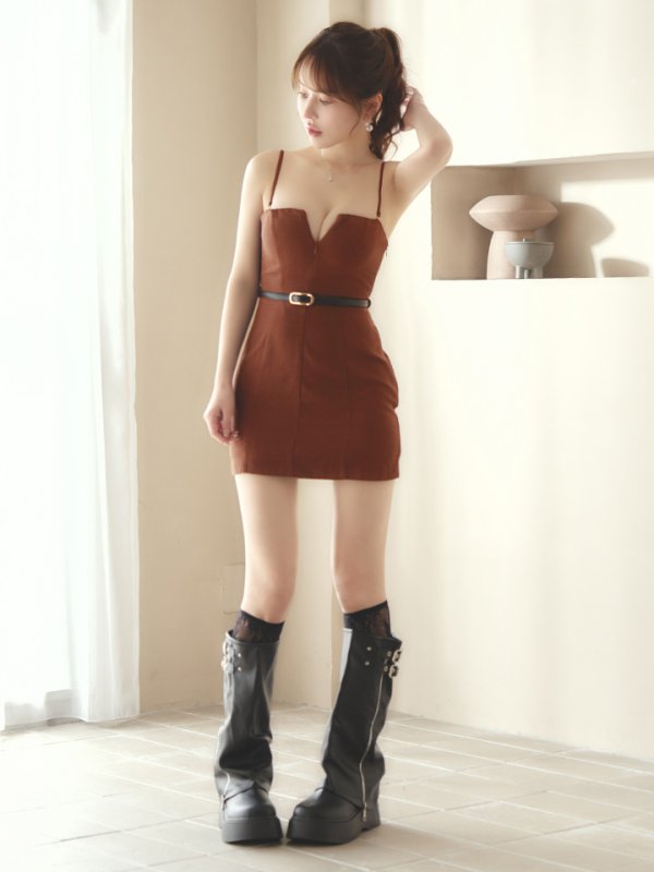 ブラウン　モデル：ゆめ　身長：160cm　着用サイズ：Sサイズ