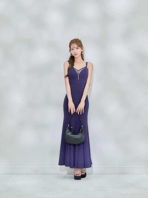 ネイビー　モデル：るりぴ　身長：165cm　着用サイズ：Sサイズ