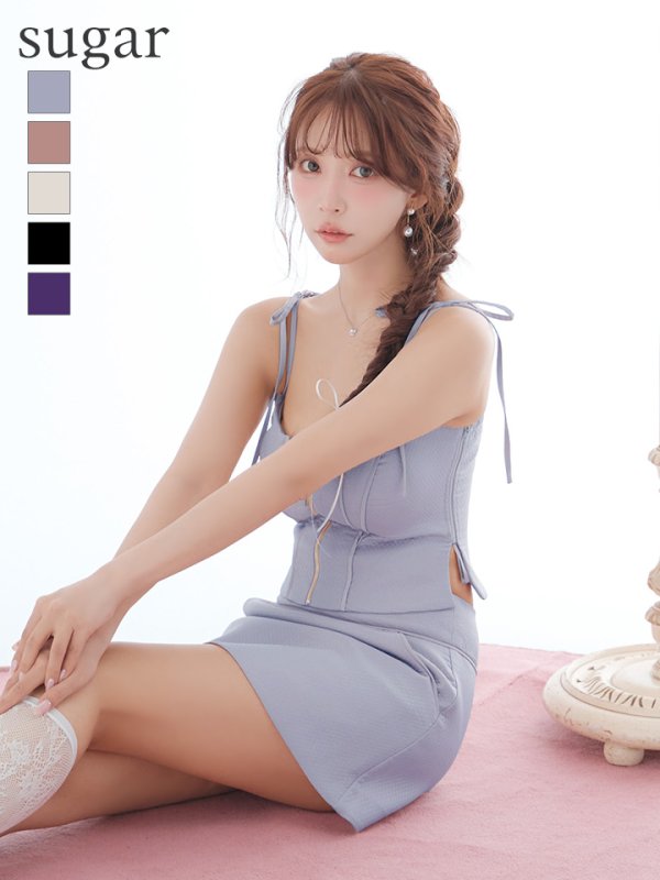 ブルー　モデル：三上悠亜　身長：159cm　着用サイズ：Sサイズ