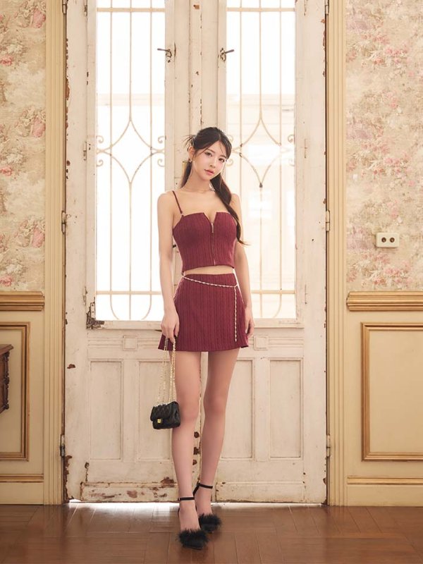 ボルドー　モデル：みやび 着用サイズ：Sサイズ