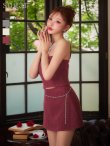 ボルドー　モデル：明日花キララ　身長162cm　着用サイズ：Sサイズ