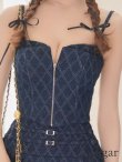 ネイビー　モデル：明日花キララ　身長：162cm 着用サイズ：Sサイズ