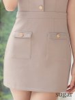 グレージュ　モデル：るりぴ　身長：165cm　着用サイズ：Sサイズ