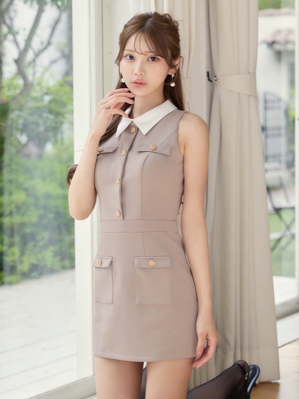グレージュ　モデル：るりぴ　身長：165cm　着用サイズ：Sサイズ