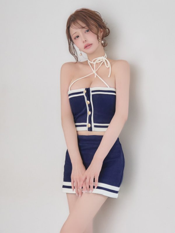 ネイビー　モデル：れみれみ　身長：163cm　着用サイズ：Sサイズ