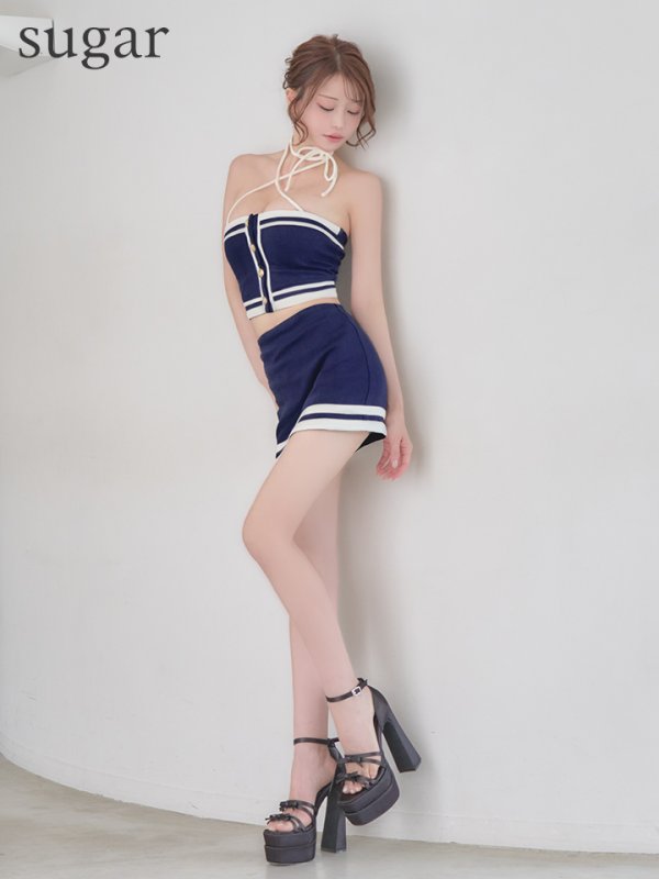 ネイビー　モデル：れみれみ　身長：163cm　着用サイズ：Sサイズ