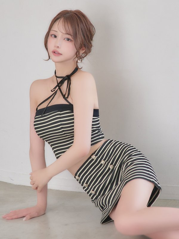  ブラックxベージュ モデル：れみれみ　身長：163cm　着用サイズ：Sサイズ