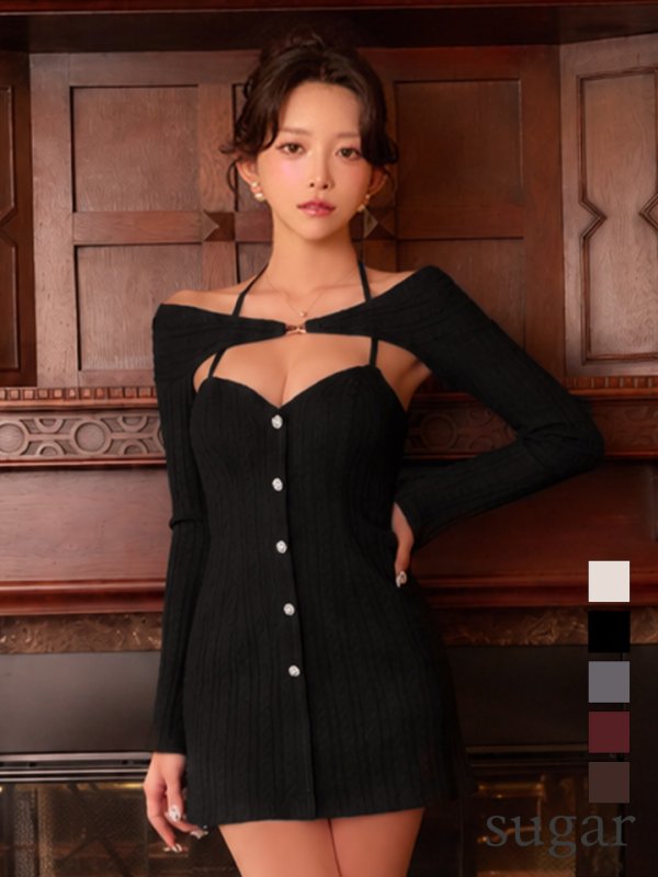 ブラック　モデル：ゆいぴす　身長：170cm　着用サイズ：Sサイズ