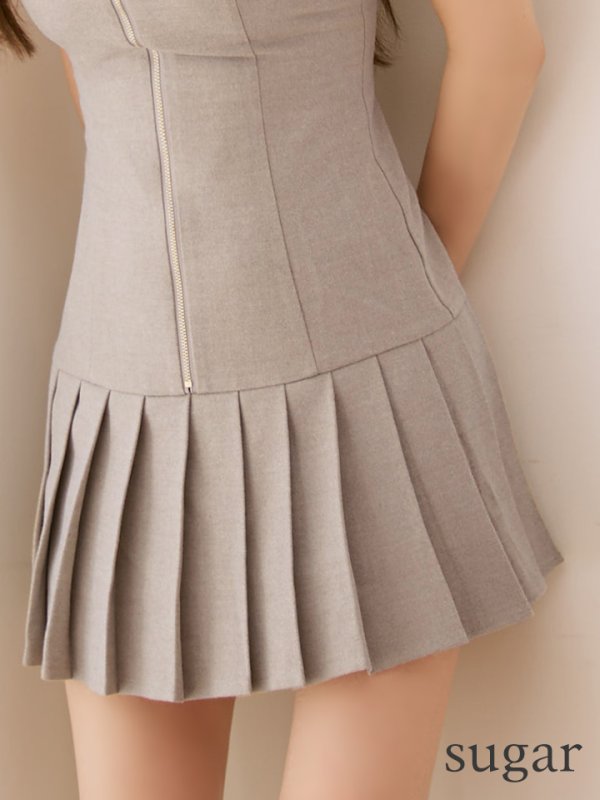 グレージュ モデル：ゆめ　身長：160cm　着用サイズ：Sサイズ