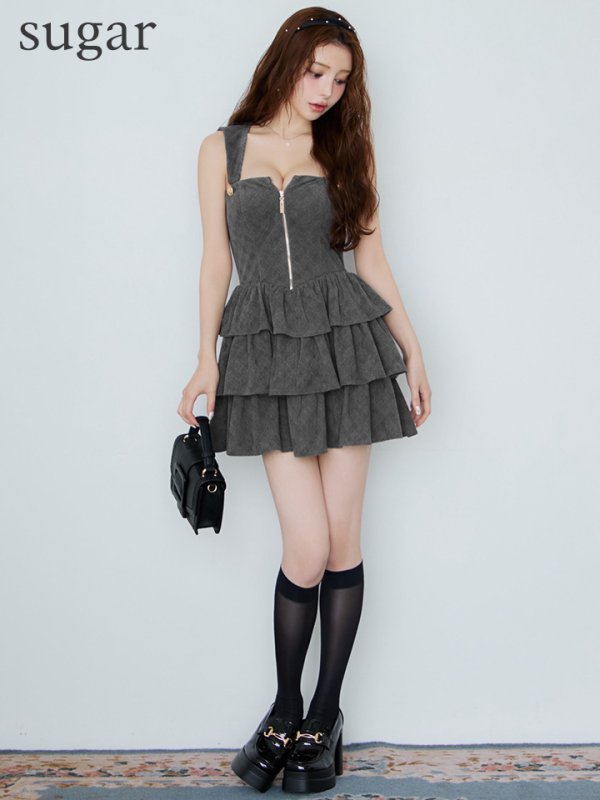 グレー　モデル：ももか　身長：156cm　着用サイズ：Sサイズ