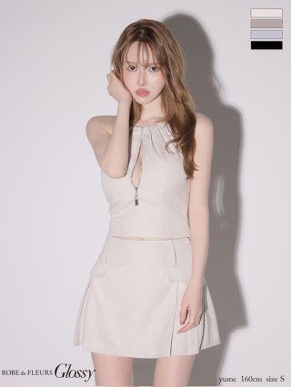 ROBE de FLEURS Glossy】ミニドレス - sugar