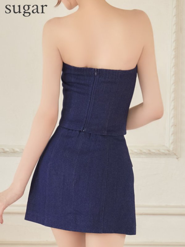 ブルー　モデル：れみれみ　身長：163cm　着用サイズ：Sサイズ