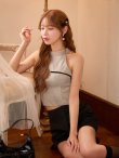 ベージュ　モデル：るりぴ　身長：165cm　着用サイズ：Sサイズ