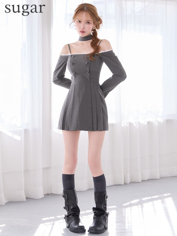 グレー　モデル：ゆめ　身長：160cm　着用サイズ：Sサイズ