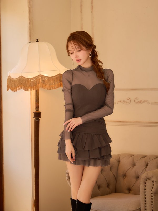 ブラウン　モデル：ゆめ　身長：160cm　着用サイズ：Sサイズ