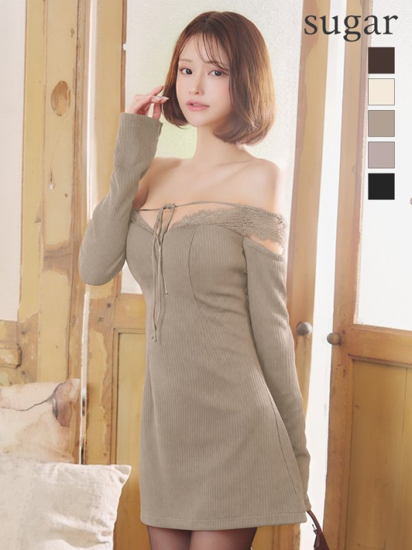 モカベージュ　モデル：れみれみ　身長：163cm　着用サイズ：Sサイズ