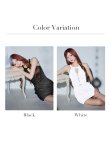 画像24: XSサイズあり【ROBE de FLEURS Glossy/ローブ・ド・フルール グロッシー】バストジッパー/ ベルトデザイン/ ホルターネック/ ミニドレス/ キャバドレス[OF2] (24)