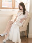 画像13: 【Miyu × GLAMOROUS by Andy COLLECTION 】ワンカラー/ バストカット/ストレッチ/ロングドレス /キャバドレス long[OF05] (13)