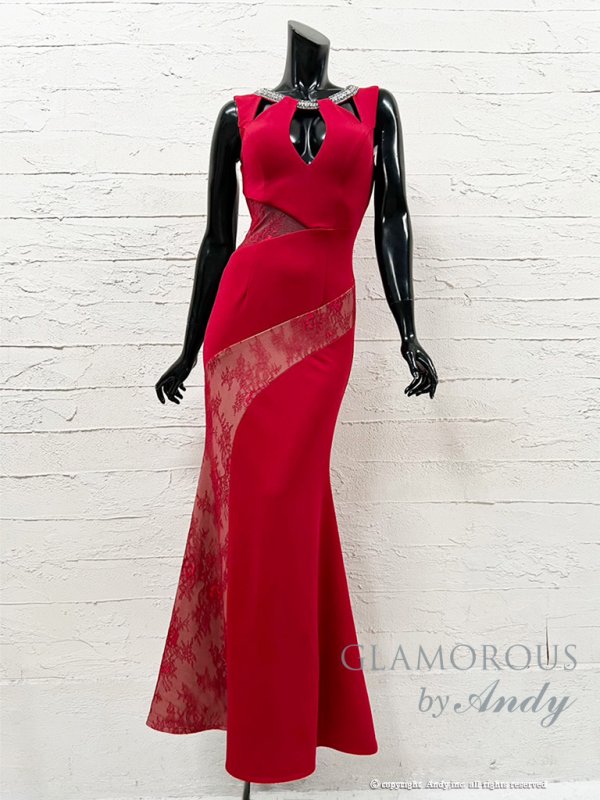 画像18: レース/ シアー/ カットアウト/ ノースリ/ ロングドレス/ キャバドレス long[OF05] (18)