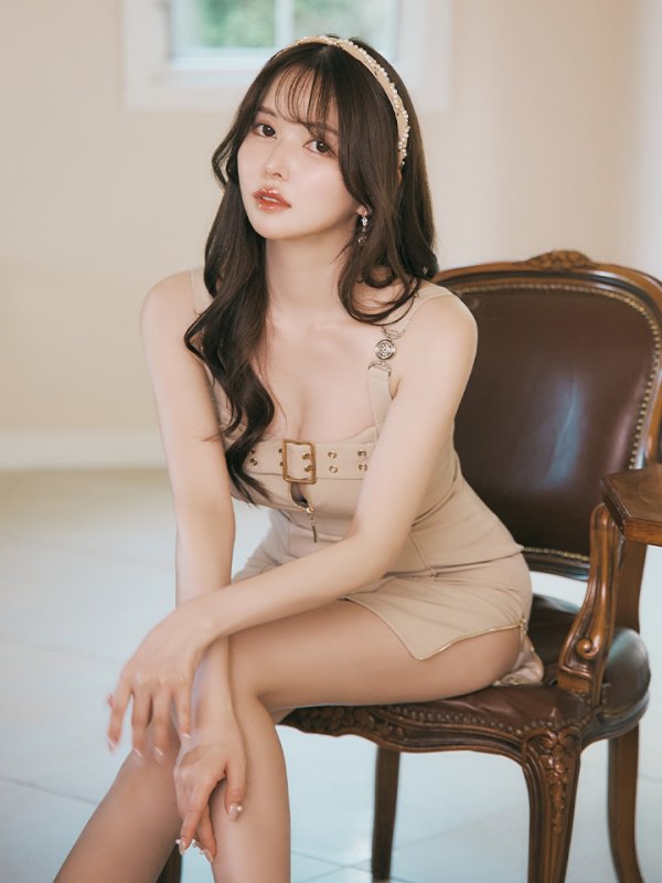 画像20: XSサイズあり【Andy GLAMOROUS/アンディグラマラス】バストベルト/ バストジッパー/ ゴールドバックル/ ノースリーブ/ タイト/ ミニドレス/ キャバドレス[OF05] (20)