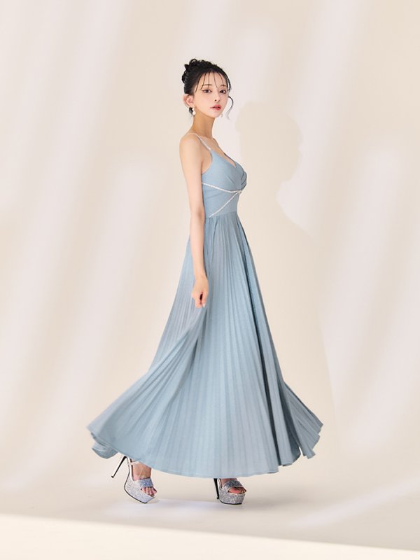 ブルー モデル:まおちゃる 身長:158cm 着用サイズ:Sサイズ