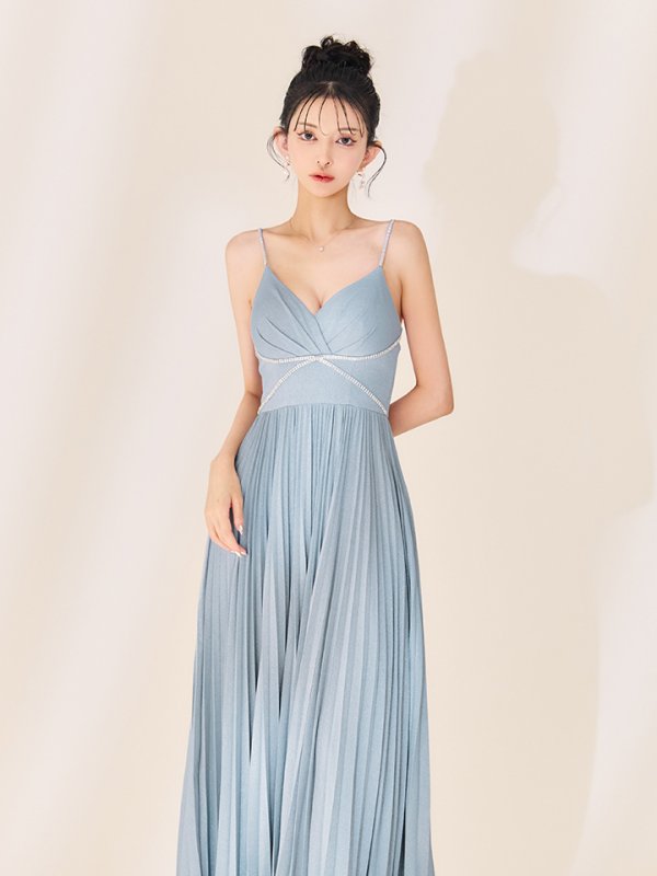 ブルー モデル:まおちゃる 身長:158cm 着用サイズ:Sサイズ