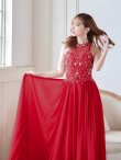 画像5: 【Lip line/リップライン】ビジュー/ アメスリ/ 刺繍レース/ シフォン/ ロングドレス/ キャバドレスlong[HC03] (5)