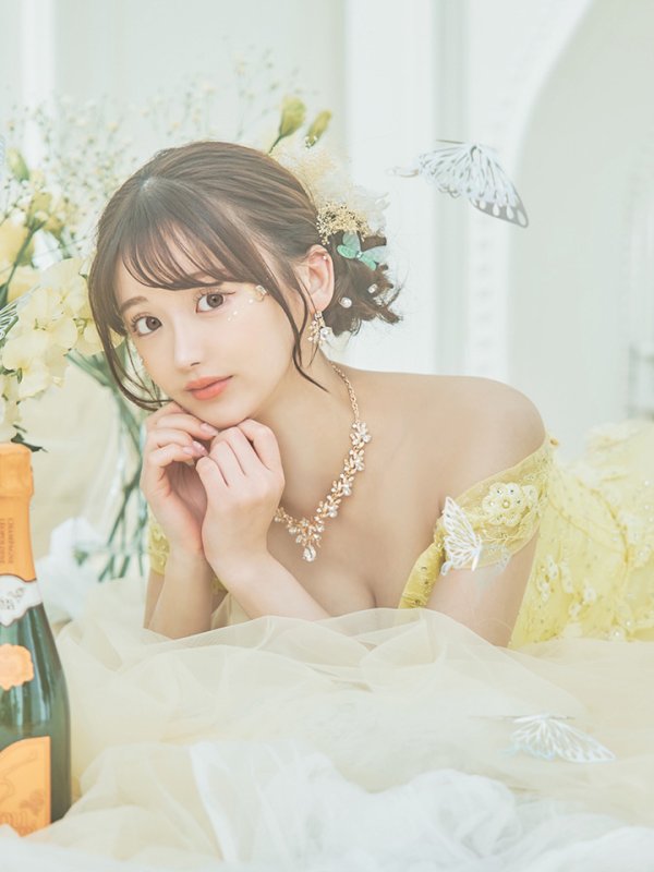 画像6: 【関西コレクション着用】【Lip line/リップライン】フラワー刺繍/ Aライン/ ラメ/ チュール/ ロングドレス/ キャバドレスlong[HC03] (6)