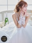 画像3: 【関西コレクション着用】【Lip line/リップライン】デザイン刺繍レース/ スピンドル/ メッシュ切り替え/ Aライン/ ロングドレス/ キャバドレス long[HC03] (3)