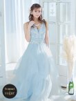 画像22: 【圓谷はく / 関西コレクション着用】【Lip line/リップライン】フラワー刺繍/ 2段フレア/ Aライン/ チュール/ プリンセス/ ロングドレス/ キャバドレスlong[HC03] (22)