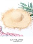 画像4: 【ビキニ】【水着小物：帽子】麦わらフリンジストローハット [YMT] (4)