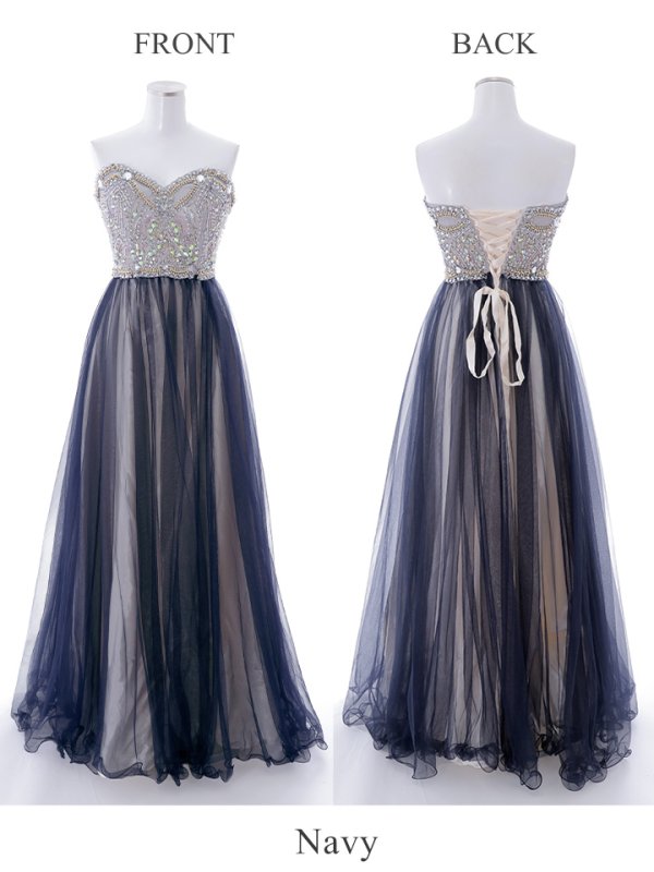 画像7: 【Lip line/リップライン】ベア/ ビーズ刺繍/ プリンセス/ スピンドル/ ロングドレス/ キャバドレス long[HC03] (7)