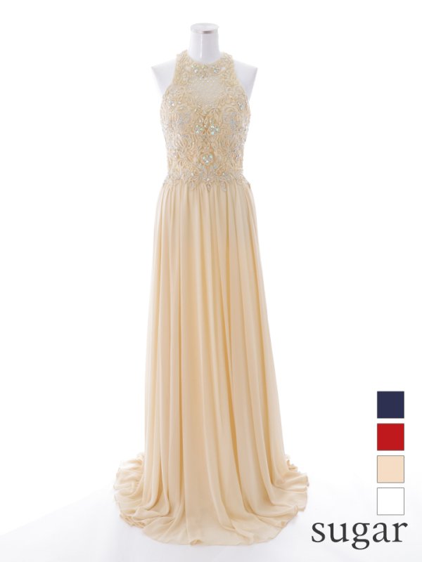 画像18: 【Lip line/リップライン】ビジュー/ アメスリ/ 刺繍レース/ シフォン/ ロングドレス/ キャバドレスlong[HC03] (18)