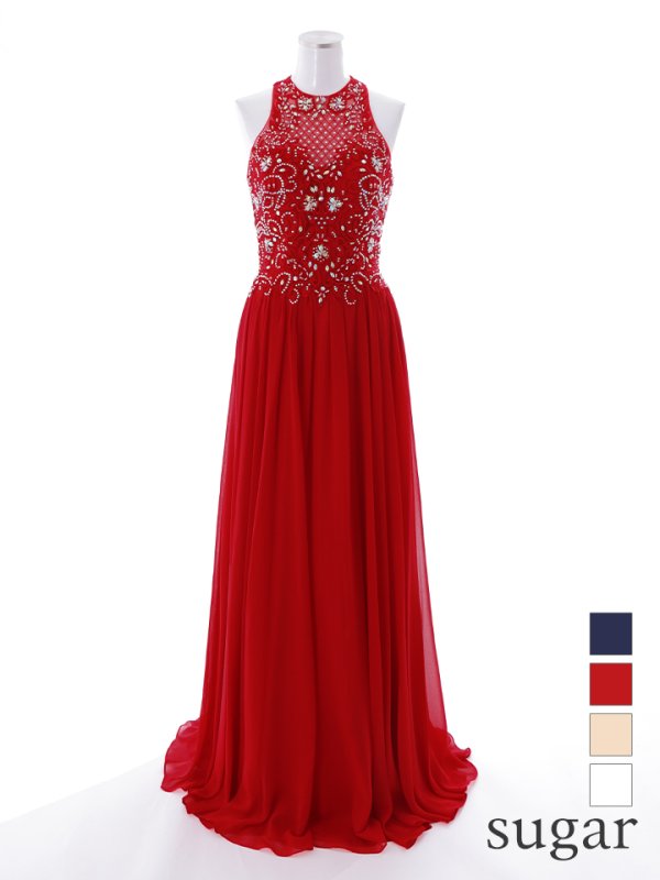 画像16: 【Lip line/リップライン】ビジュー/ アメスリ/ 刺繍レース/ シフォン/ ロングドレス/ キャバドレスlong[HC03] (16)