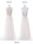 画像12: 【Lip line/リップライン】ビーズ刺繍/ Aライン/ アメスリ/ チュール/ ロングドレス / キャバドレスlong[HC03] (12)