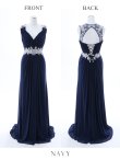 画像12: 【Lip line/リップライン】フラワー刺繍/ チュール/ ギャザー/ スピンドル/ ロングドレス/ キャバドレス long[HC03] (12)