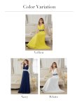 画像10: 【Lip line/リップライン】フラワー刺繍/ チュール/ ギャザー/ スピンドル/ ロングドレス/ キャバドレス long[HC03] (10)